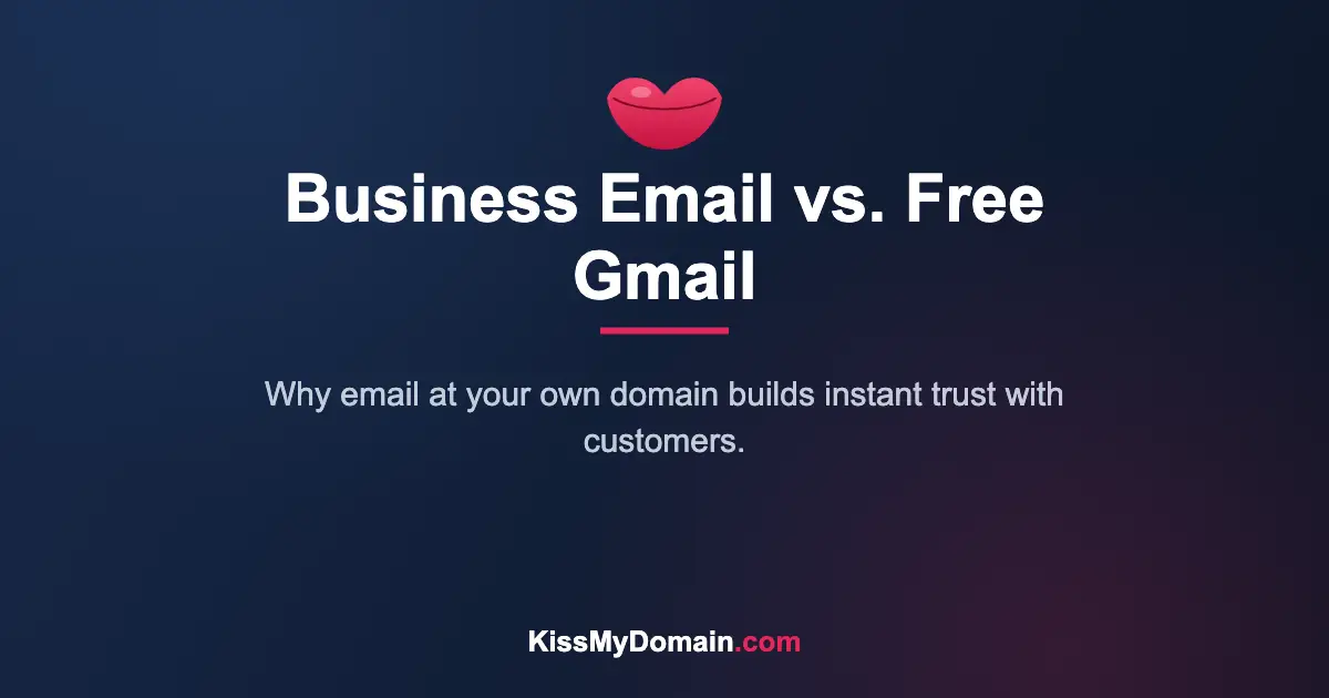 Business Email vs. Free Gmail