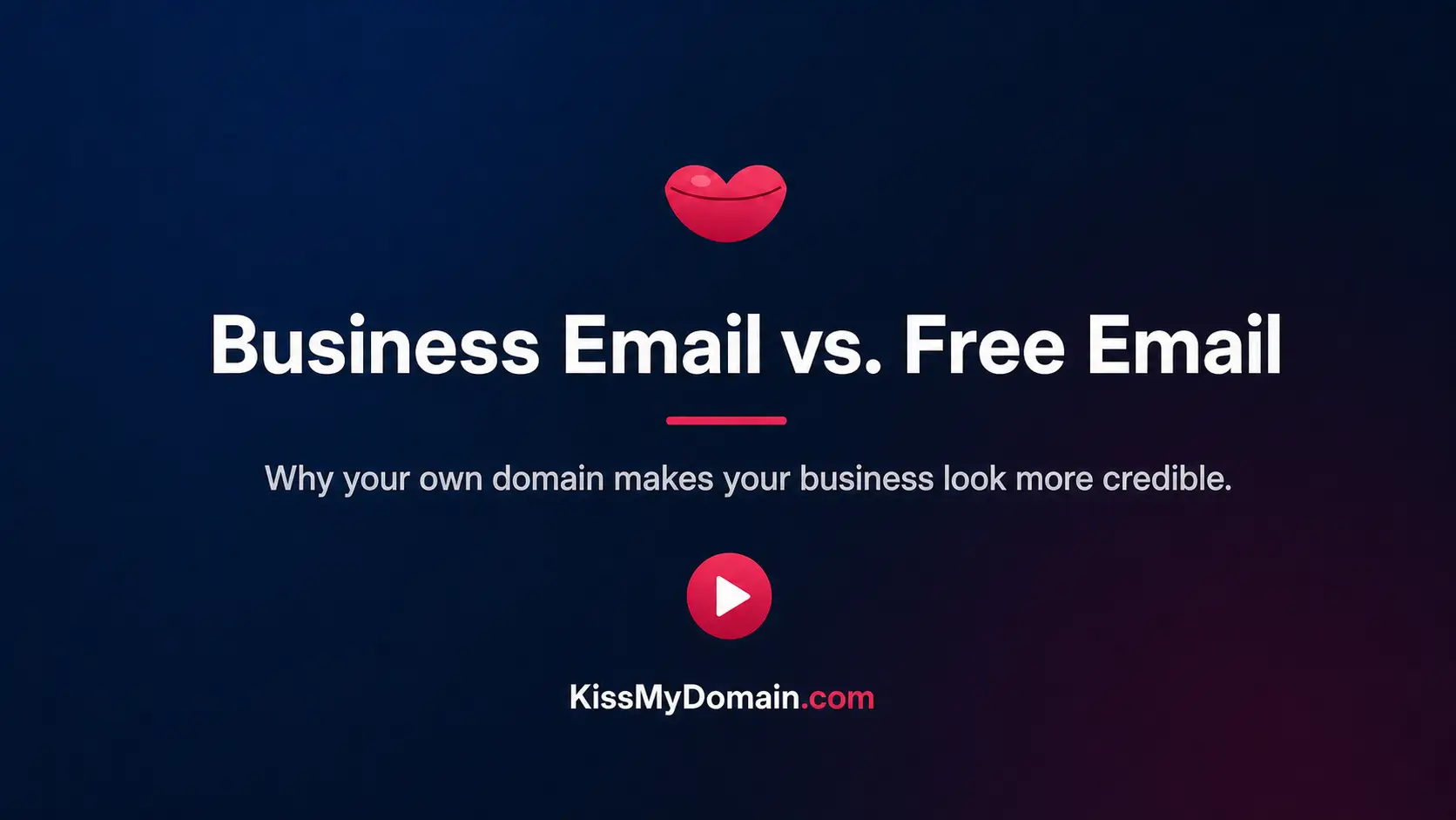 Business email versus free email video guide