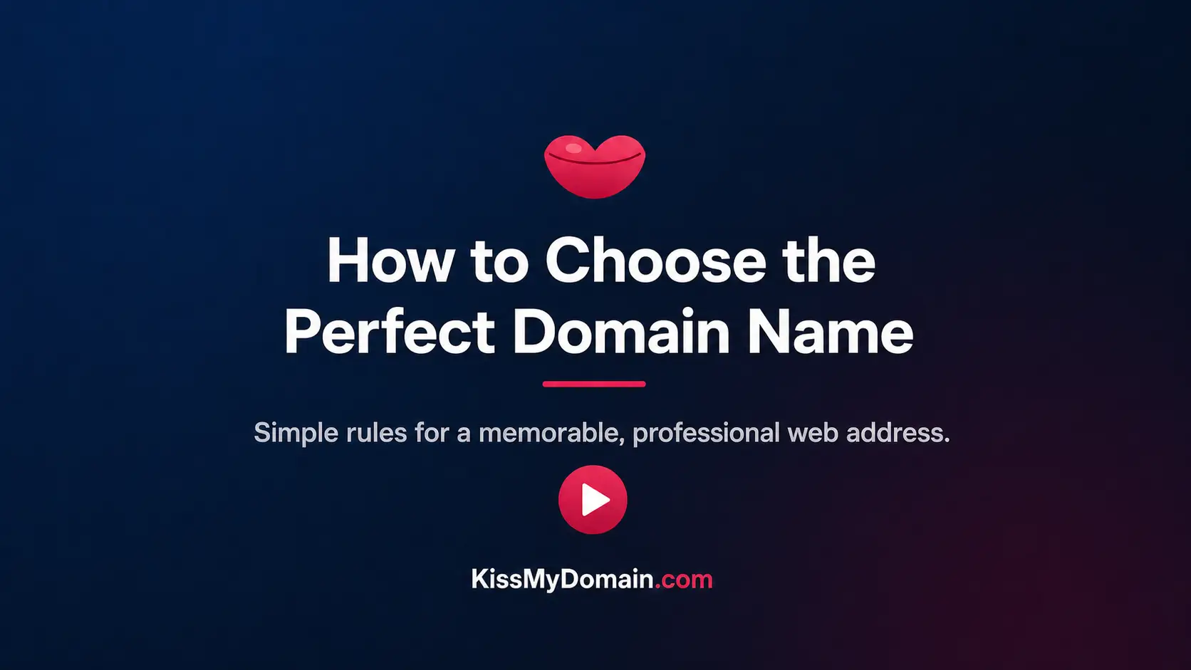 How to choose the perfect domain name for your business video guide