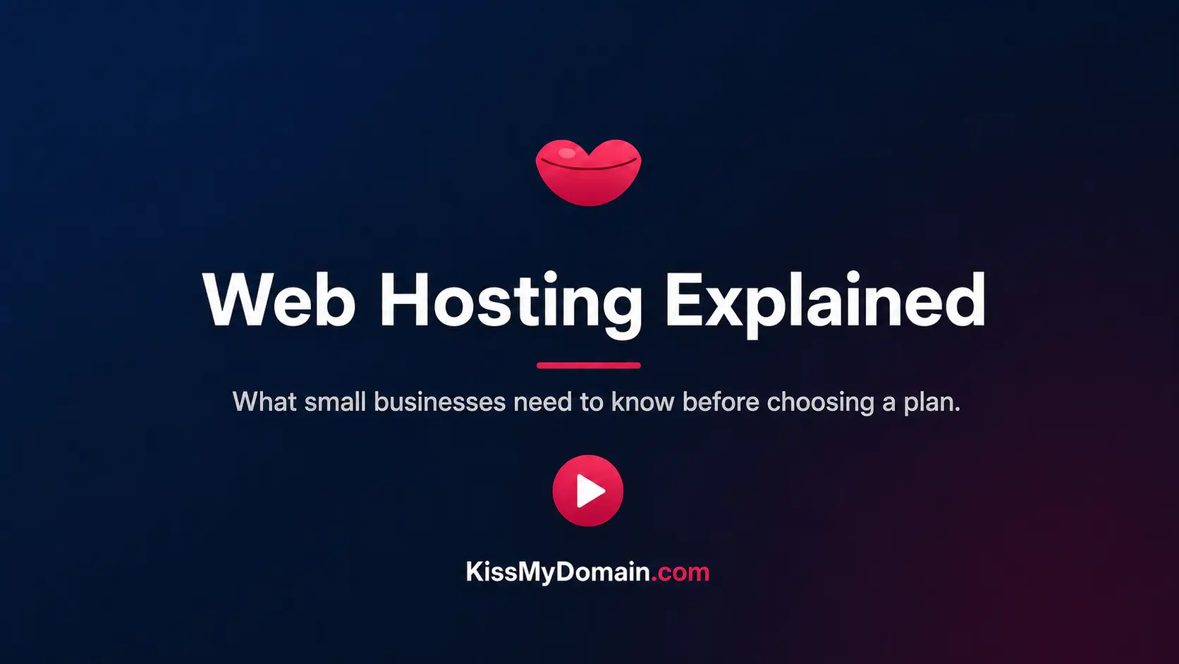 Web hosting explained for small businesses video guide